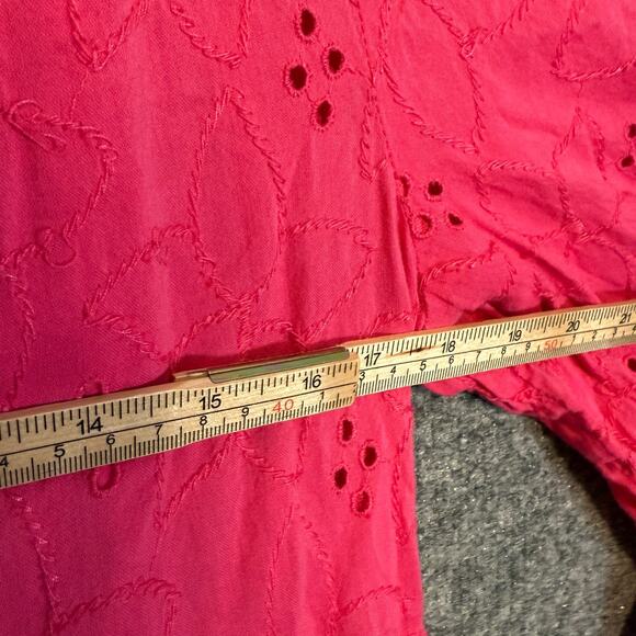 Old Navy Dress Womens Medium Pink Long‎ Sleeve Mini Tiered Bohemian Cottage Core - Picture 12 of 14